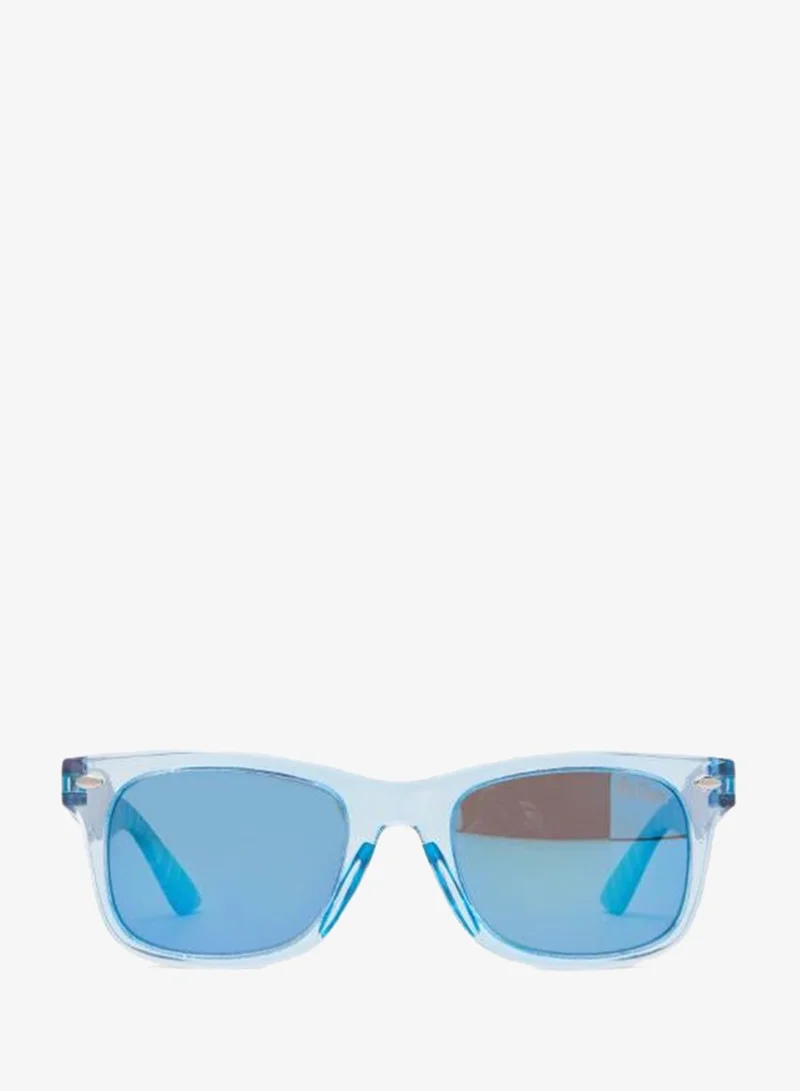 Lee Cooper Polarized Sunglasses Blue Frame Blue Mirror Mirror Lens 44mm  - LCK114C01