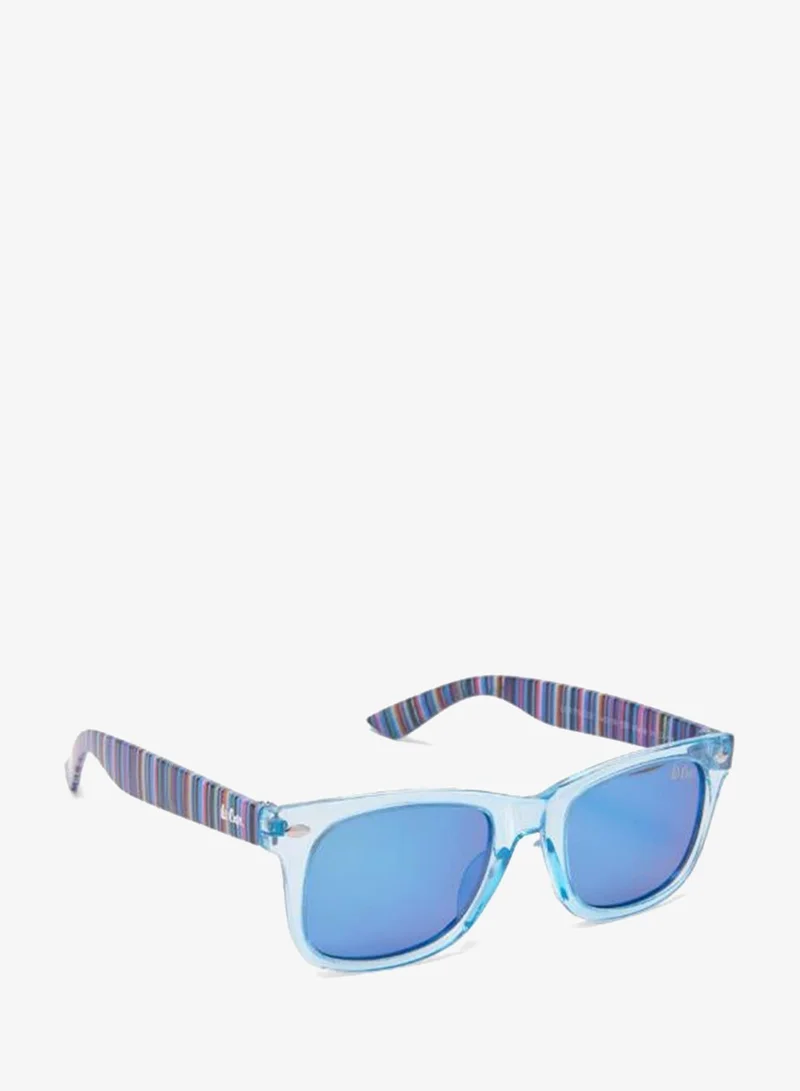Lee Cooper Polarized Sunglasses Blue Frame Blue Mirror Mirror Lens 44mm  - LCK114C01
