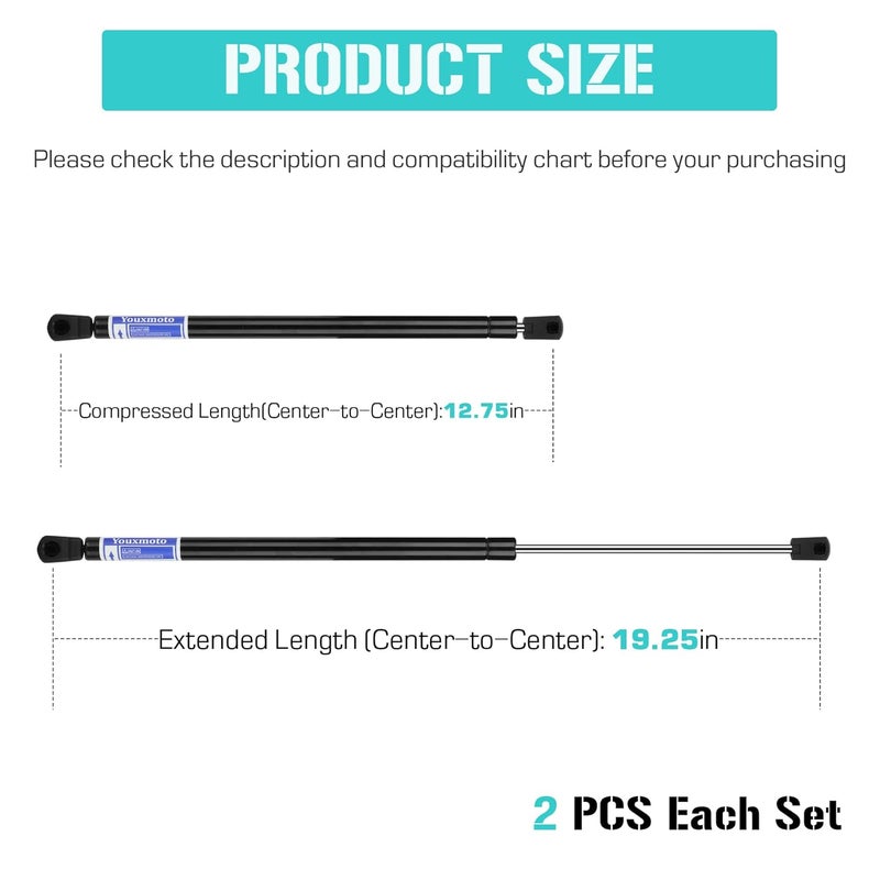 Youxmoto Rear Glass Window Lift Supports for Ford Explorer u0026 Mercury Mountaineer - Image 4