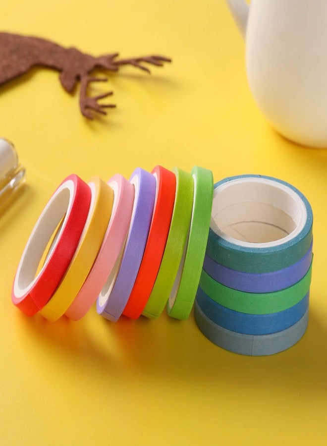 WAPETASHI Washi Masking Tape Set 60 Rolls 5mm (0.2 inch) Wide Decorative Craft Tape Collection for Scrapbook DIY Crafts Gift Wrapping Planners - Image 4