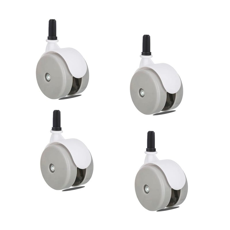 Baby Walker Wheels Replacement Set of 4 Baby Walker Accessories Plastic Wheels Casters 10mm Grey