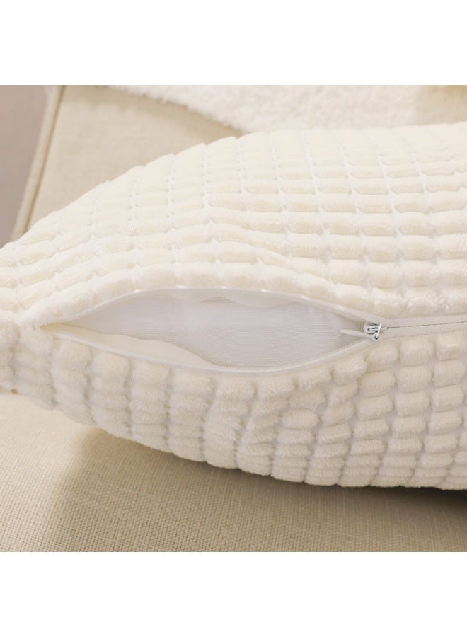 Set of 2 Square Throw cushion Pillow Covers, Corn Kernel Pattern Pillowcases Decorative Cushion Covers for Couch Sofa Car 40x40 cm - Image 4