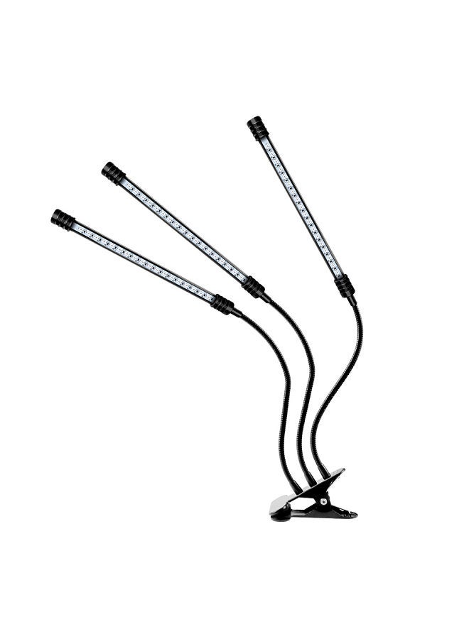 Generic LED Grow Light for Indoor Plants 36W 4-Head Red & Blue LEDs Auto On & Off with 4/ 8/ 12H Timer 3 Light Modes 5 Brightness Levels IP66 Waterproof Clip-On Desk Plant Growing Lamps for Seedlings  - Image 1