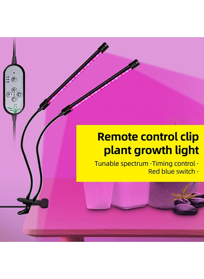 Generic LED Grow Light for Indoor Plants 36W 4-Head Red & Blue LEDs Auto On & Off with 4/ 8/ 12H Timer 3 Light Modes 5 Brightness Levels IP66 Waterproof Clip-On Desk Plant Growing Lamps for Seedlings  - Image 2