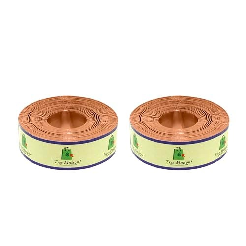 TREEMAISON Vastu Copper Strip | Width- 0.5 Inch | Thickness - 0.3mm | Length- 8 Feet Approx | Vastu Strips for Zone Balancing & Toilet Remedies | Main Entrance | Copper Strips for Vastu | Pack of 2 - Image 1