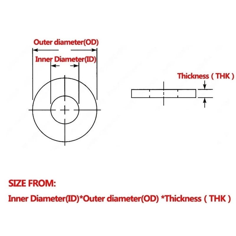 PTFE Flat Washers 8x11x1 25mm Thick Gasket Spacers for Water Pipe Joints Pressure Gauge Mechanical Seals 50pcs - Image 3