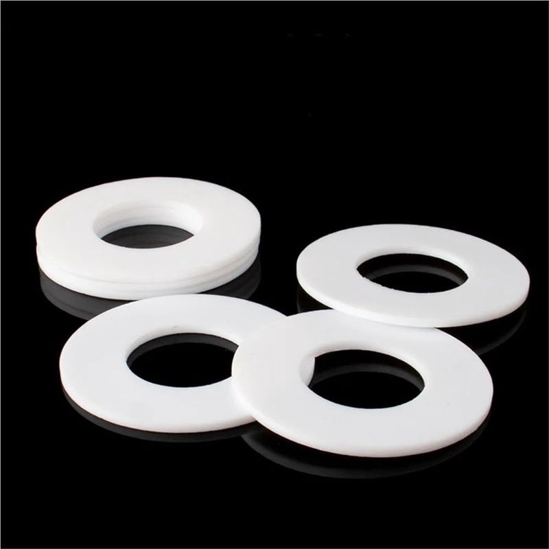 PTFE Flat Washers 8x11x1 25mm Thick Gasket Spacers for Water Pipe Joints Pressure Gauge Mechanical Seals 50pcs - Image 1