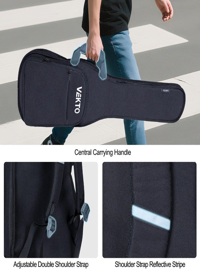 VEKTO 41Inch Acoustic Guitar Bag with 0.4 Inch Thick Waterproof Padding, Soft Guitar Case Gig Bag with Dual Adjustable Shoulder Straps - Image 5