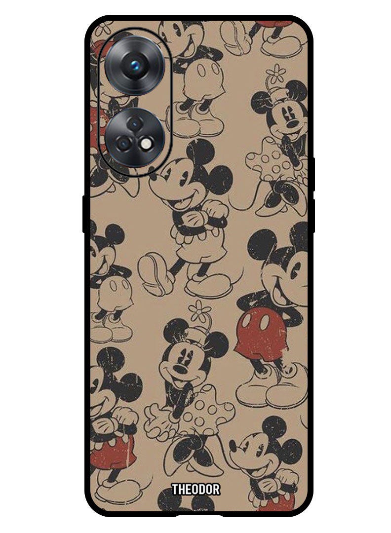 Theodor Protective Case Anti Scratch Shock Proof Bumper Cover For Oppo Reno 8T Mickey (3) - Image 1