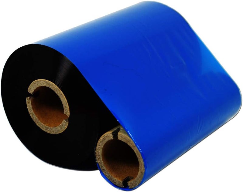 DEFMATE Black 2.52" x 1476' (64mmx450m) Thermal Transfer Wax Ribbon for Zebra Desktop Printer,TEC,DATAMAX,INTERMEC,Avery,Citizen,SATO,TSC,GODEX,ARGOX,BEIYANG,POSTEK - Image 1