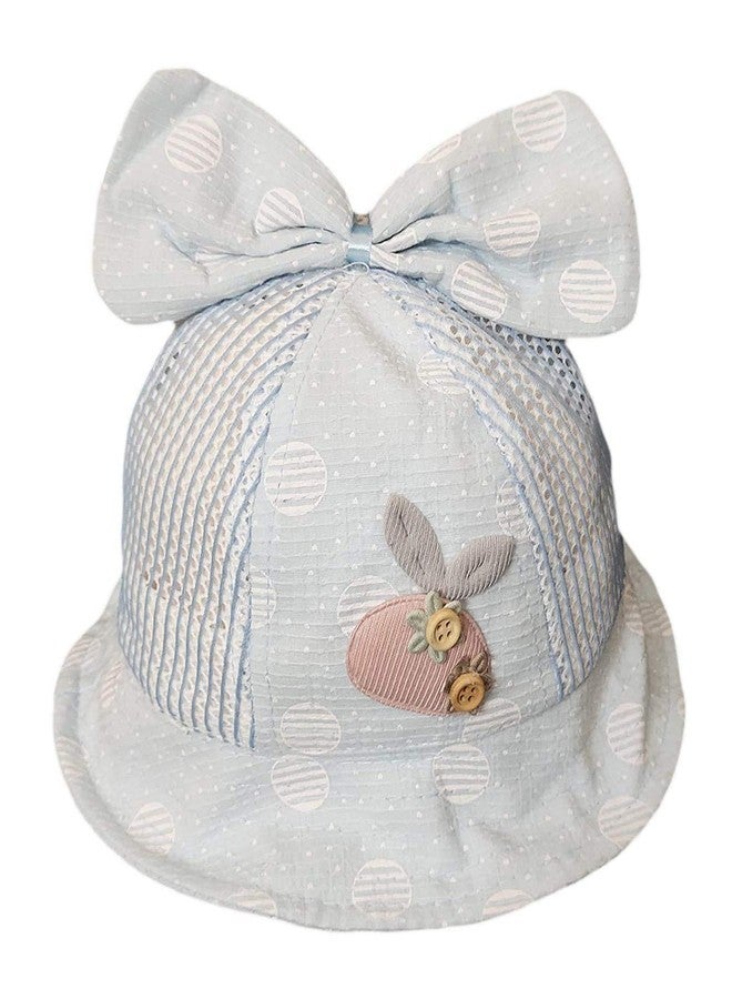 Krystle Fisherman hat breathable children kids cap baby Boy's & Girl's summer sun hat (Blue)-2-4 Years - Image 1