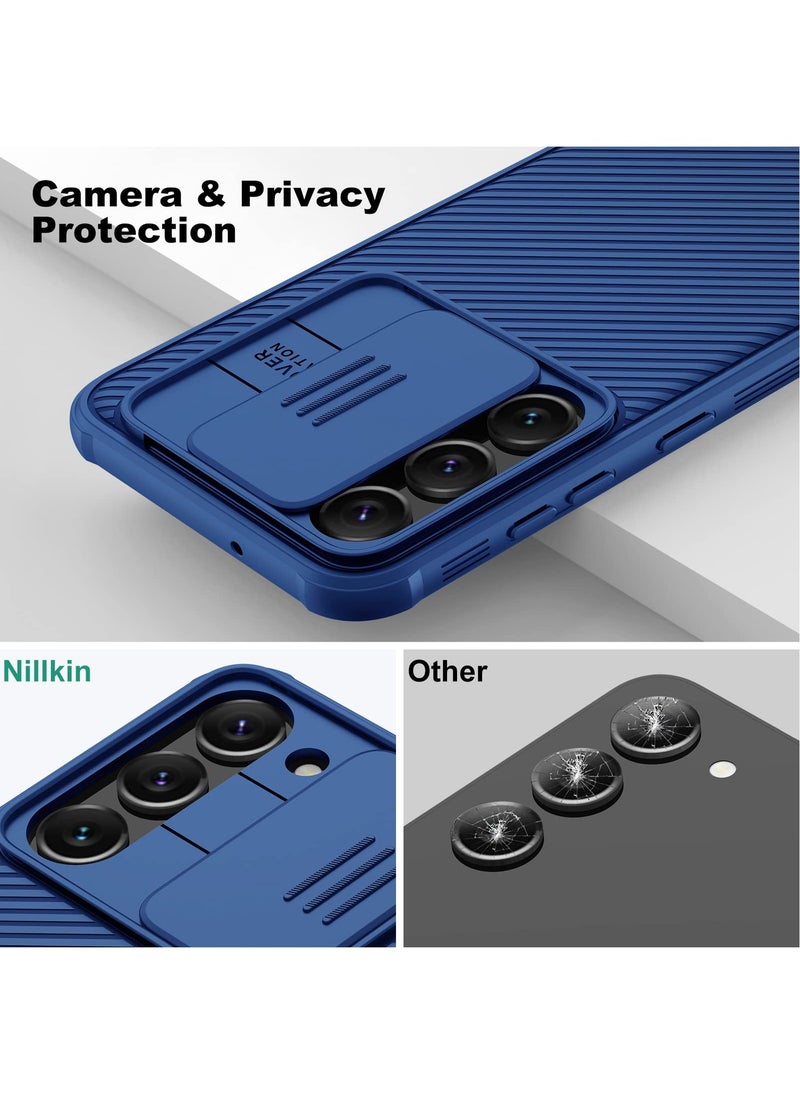 For Samsung Galaxy A56 Case, Camera Lens Protection Slide Cover, TPU+PC Shockproof Bumper Back Cover, Anti-Fingerprint Mobile Phone Case, Slim Fit Protective Casing