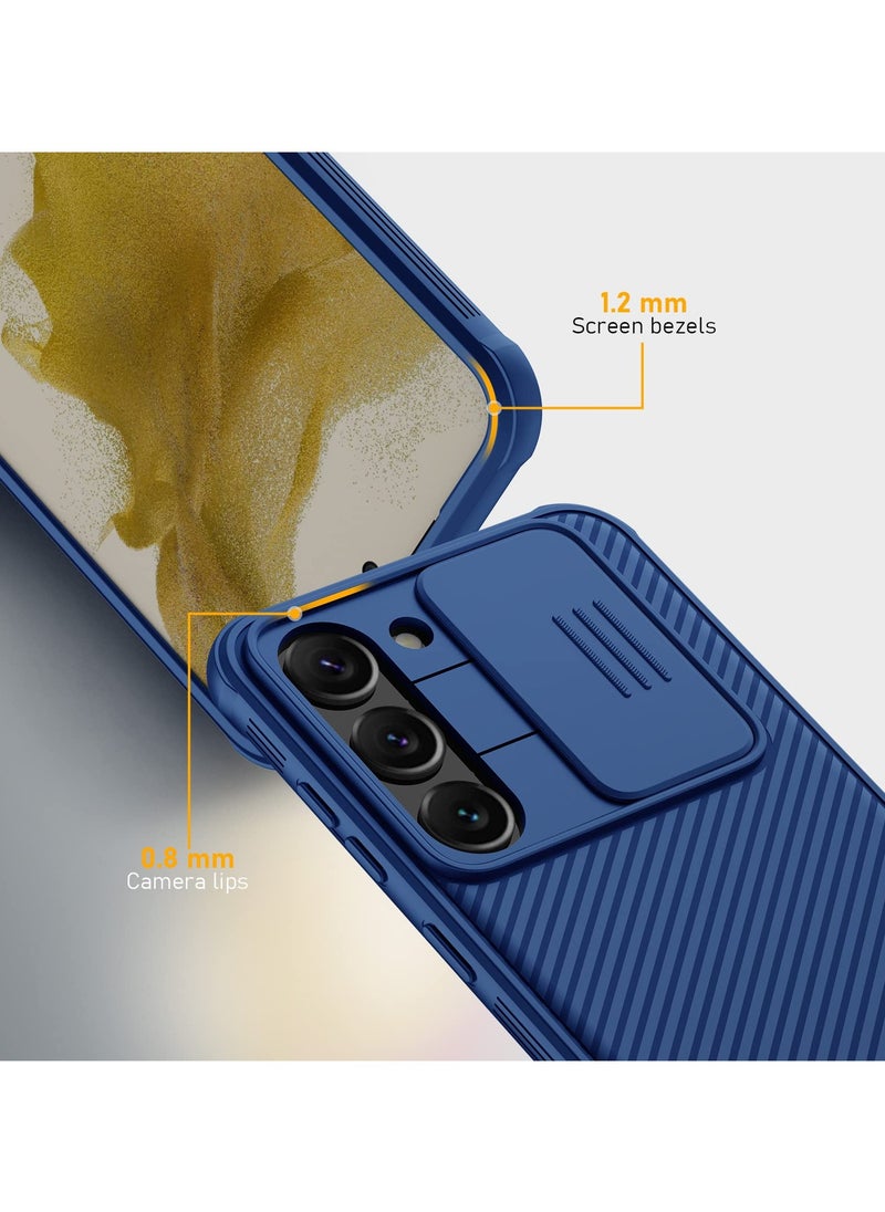 For Samsung Galaxy A56 Case, Camera Lens Protection Slide Cover, TPU+PC Shockproof Bumper Back Cover, Anti-Fingerprint Mobile Phone Case, Slim Fit Protective Casing