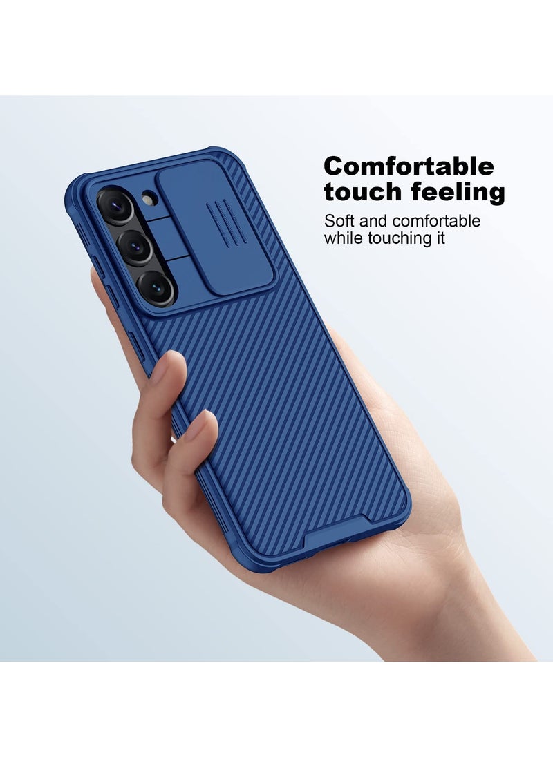For Samsung Galaxy A56 Case, Camera Lens Protection Slide Cover, TPU+PC Shockproof Bumper Back Cover, Anti-Fingerprint Mobile Phone Case, Slim Fit Protective Casing