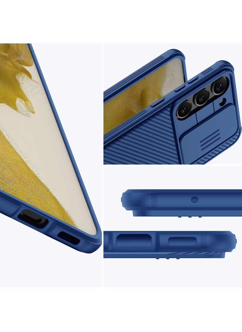 For Samsung Galaxy A56 Case, Camera Lens Protection Slide Cover, TPU+PC Shockproof Bumper Back Cover, Anti-Fingerprint Mobile Phone Case, Slim Fit Protective Casing
