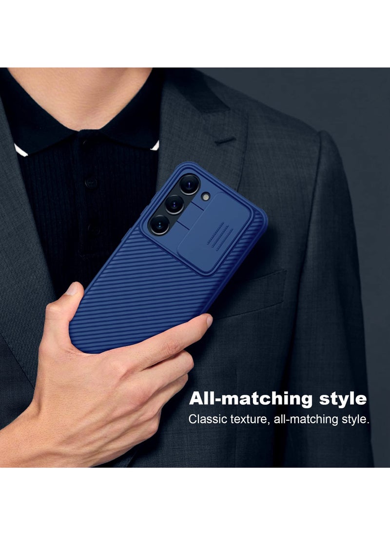 For Samsung Galaxy A56 Case, Camera Lens Protection Slide Cover, TPU+PC Shockproof Bumper Back Cover, Anti-Fingerprint Mobile Phone Case, Slim Fit Protective Casing