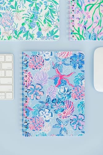Lilly Pulitzer Hardcover Mini Spiral Notebook, 8.5" x 6.5" Small Journal with 160 College Ruled Pages, Bahamas Beachcomber - Image 5