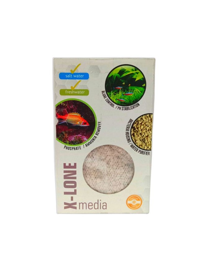 Generic Aquatic Remedies Natural Filter Media For Marine And Fresh Water Aquariums With Free Key Ring, 800Ml (X-Lone, Pack Of 2)  - Image 1