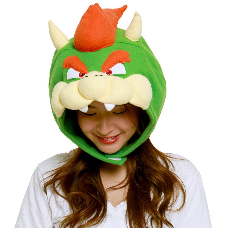SAZAC Kigurumi Hat -Super Mario Brothers Bowser - Cozy Costume Beanie Cap - Image 1