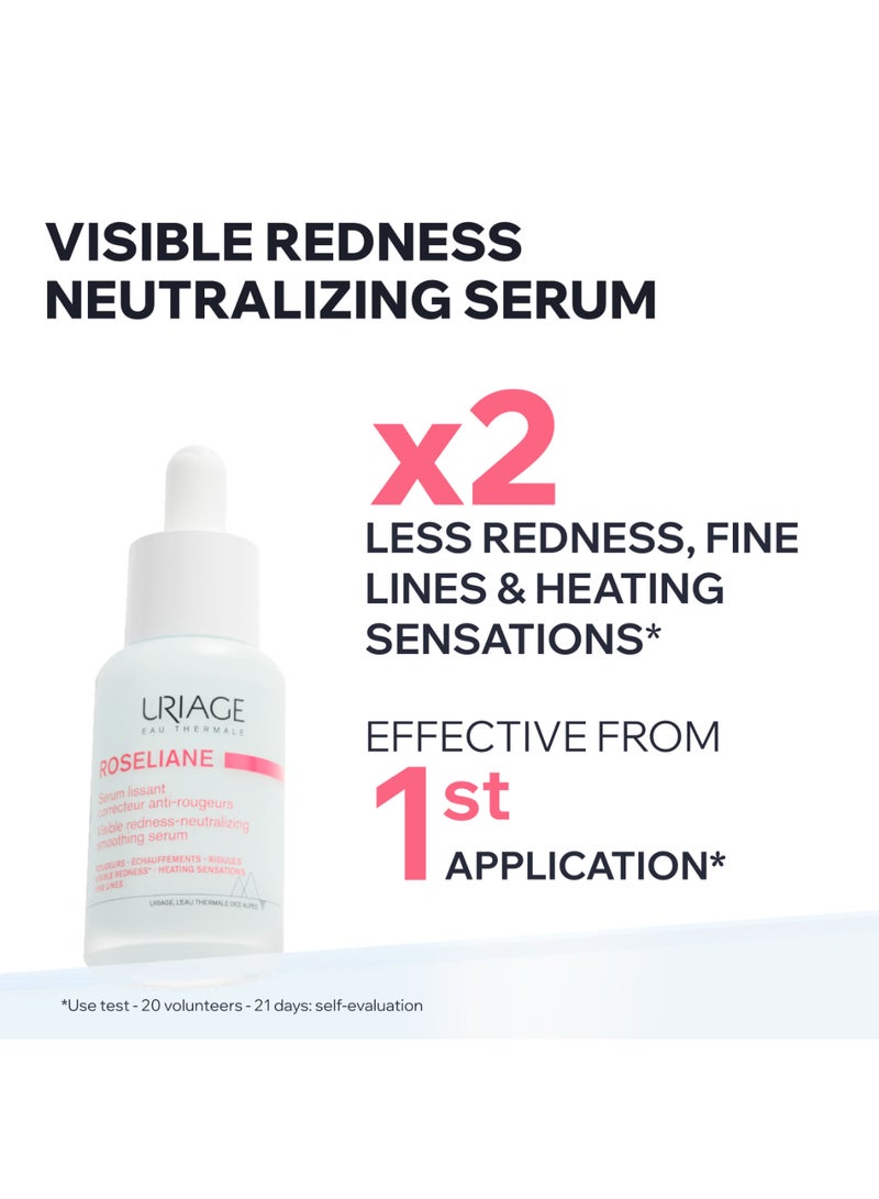 Uriage Roseliane | Anti-Redness Brightening Face Serum Rose Extract And Thermal Water | For Reactive And Sensitive Skin 30ml - Image 5
