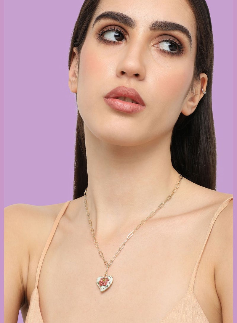 سوهي عقد مزينة باحجار مطلية بالذهب كاجوال للنساء - Image 1