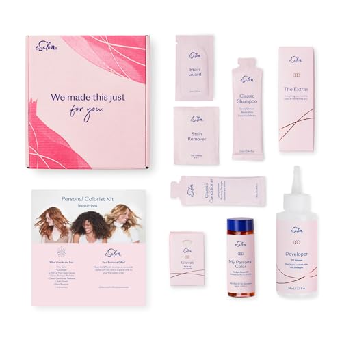 eSalon Permanent Hair Color & Dye Kit - Light Brown Golden - Professional-Grade Ammonia-Free Personal Colorist for Up To 100% Gray Coverage on All Hair Types - Image 3