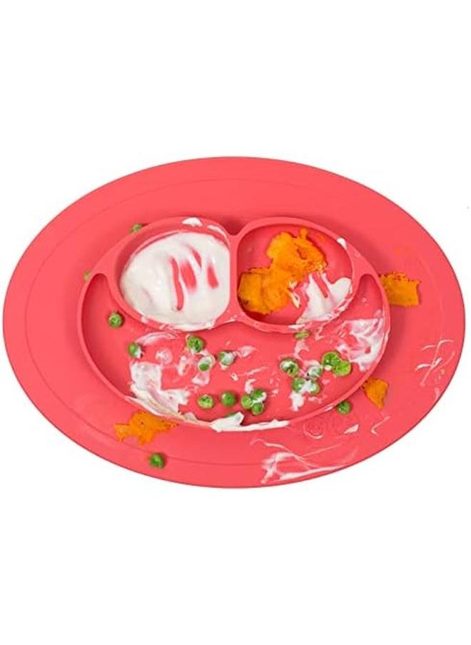 Mini Mat One Piece Silicone Placemat Plus Plate Coral One Size - pzsku/Z0FC31713C2A55183215BZ/45/_/1720582910/d133c40b-1699-4648-9e7e-923594381fba