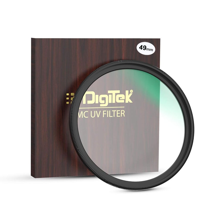Digitek ® (MCUV49MM) 49mm MC UV Filter with 16 Multi-Coated Layers for DSLR Camera Lens Protection from UV Rays, Dust & Scratches - Image 1