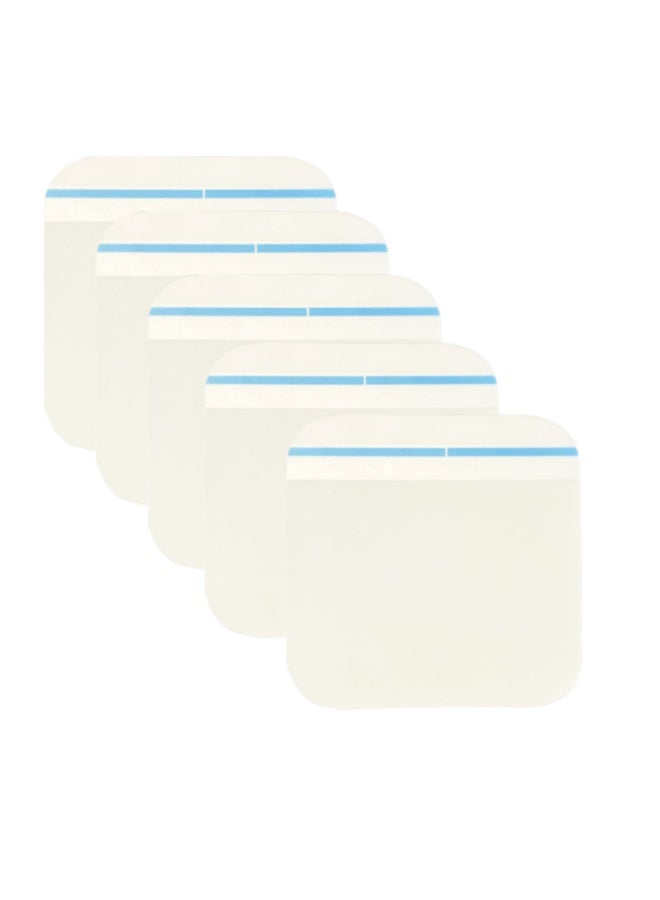 5 PCS Hydrocolloid Dressings – Waterproof Adhesive Bandages for Wounds, Acne, Burns, and Light Exudate, Faster Healing with Individually Packed Pouches (10x10cm) - Image 1
