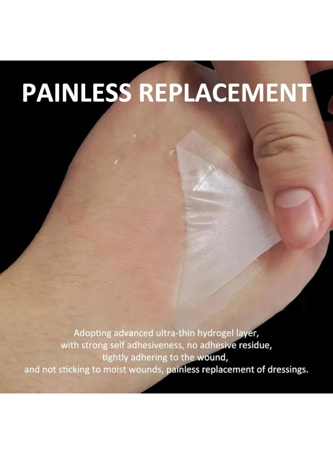 5 PCS Hydrocolloid Dressings – Waterproof Adhesive Bandages for Wounds, Acne, Burns, and Light Exudate, Faster Healing with Individually Packed Pouches (10x10cm) - Image 4