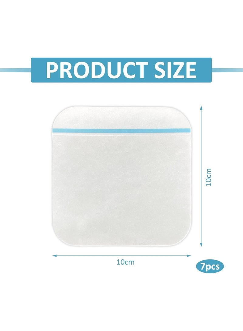 5 PCS Hydrocolloid Dressings – Waterproof Adhesive Bandages for Wounds, Acne, Burns, and Light Exudate, Faster Healing with Individually Packed Pouches (10x10cm) - Image 3