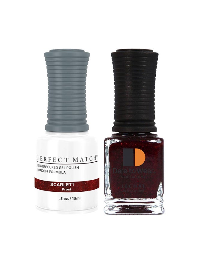 Lechat Soak Off Gel Nail Polish UV LED Gel Polish Scarlett PMS192 - Image 1