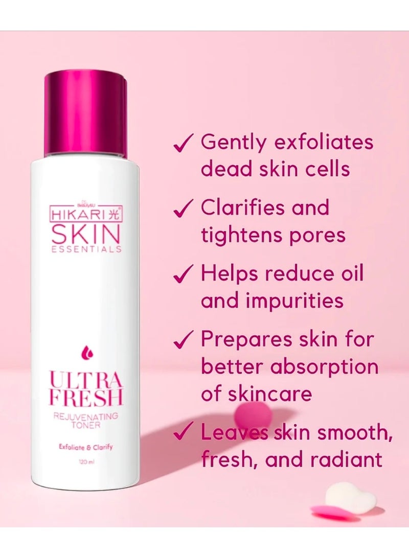 HIKARI SKIN ESSENTIALS ULTRA FRESH REJUVENATING TONER 120ML - Image 2