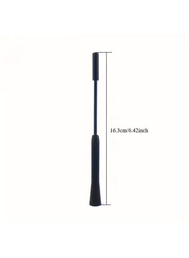 Silvery Aluminum Car Antenna AM FM Signal Booster For Enhanced Reception Clear Calls - Image 2