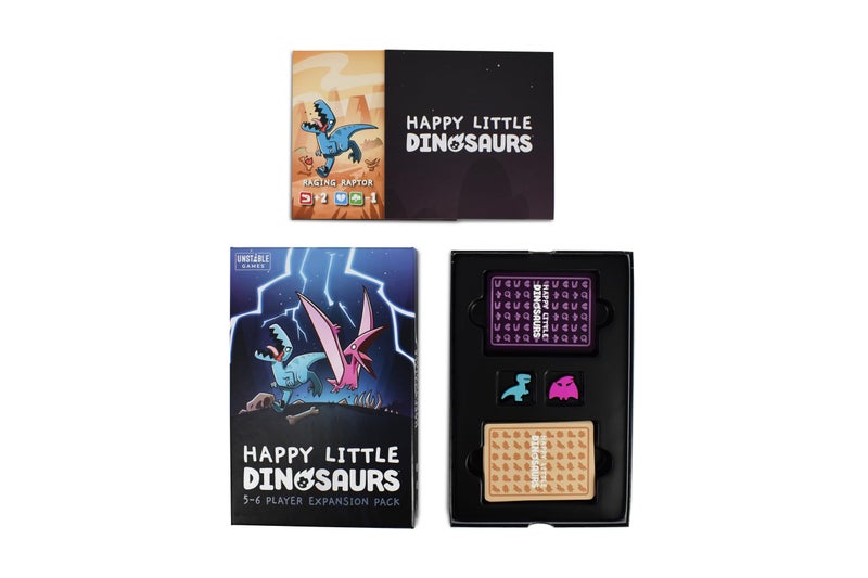 Unstable Games - Happy Little Dinosaurs: 5-6 Player Expansion Pack - Cute card game for kids, teens, & adults - Dodge lifeâ€™s disasters! - 5-6 players ages 8+ - Great for game night - Image 3