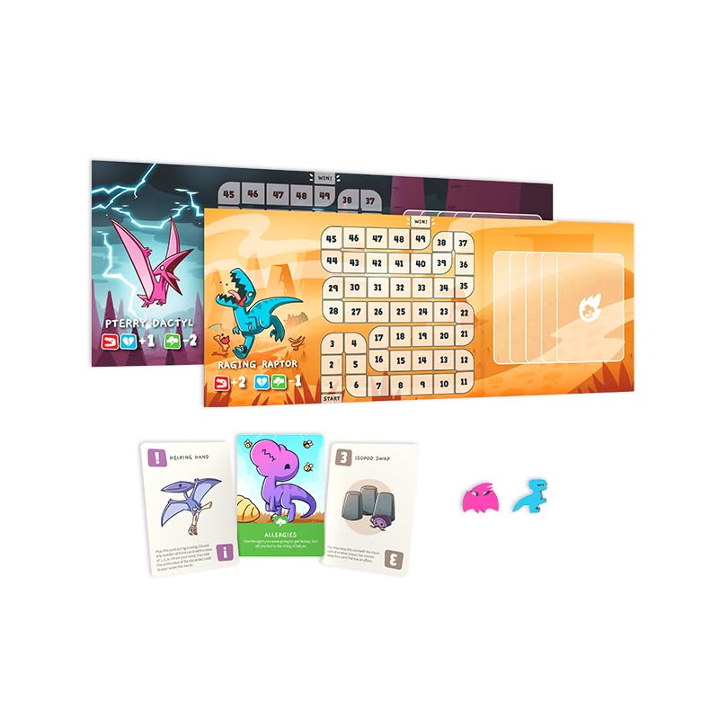 Unstable Games - Happy Little Dinosaurs: 5-6 Player Expansion Pack - Cute card game for kids, teens, & adults - Dodge lifeâ€™s disasters! - 5-6 players ages 8+ - Great for game night - Image 4