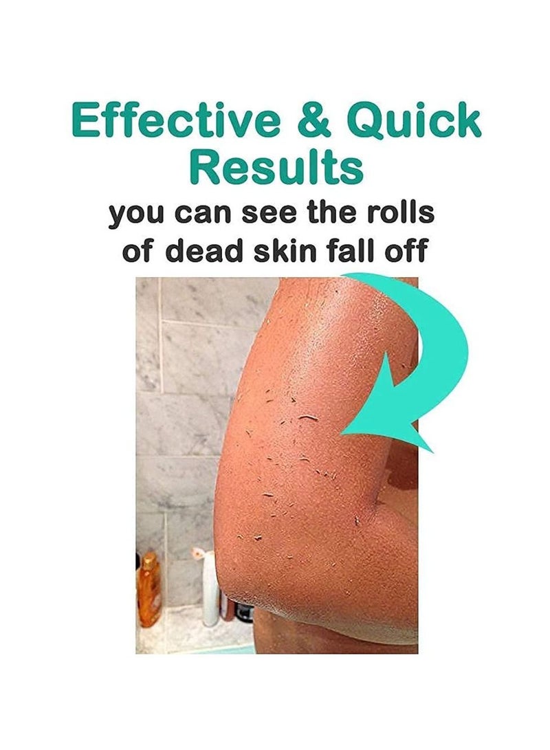 قفاز استحمام كوري مقشر 100% فيسكوز لتدليك البشرة وتقشيرها، أرجواني - Image 4