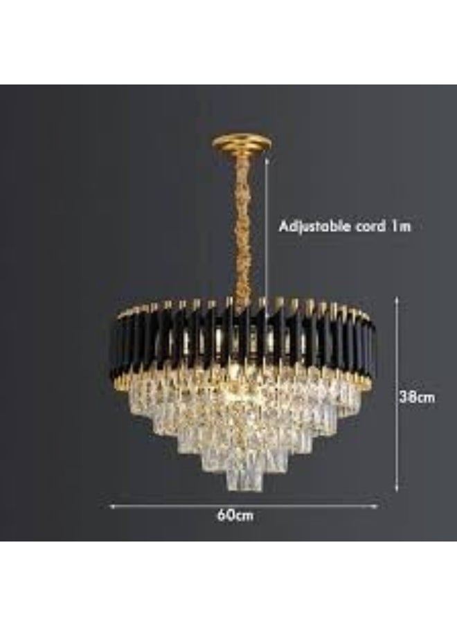 Generic MODERN CRYSTAL CHANDELIER With Bulbs Fancy Ceiling Light  - Image 2