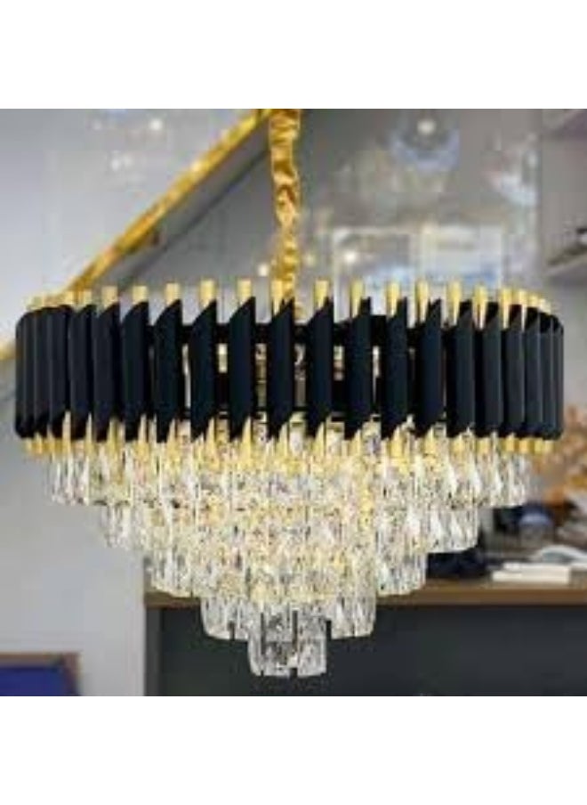 MODERN CRYSTAL CHANDELIER With Bulbs Fancy Ceiling Light