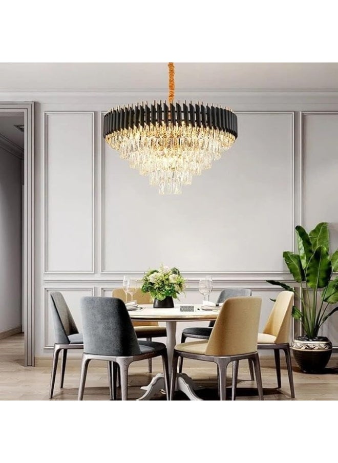 MODERN CRYSTAL CHANDELIER With Bulbs Fancy Ceiling Light