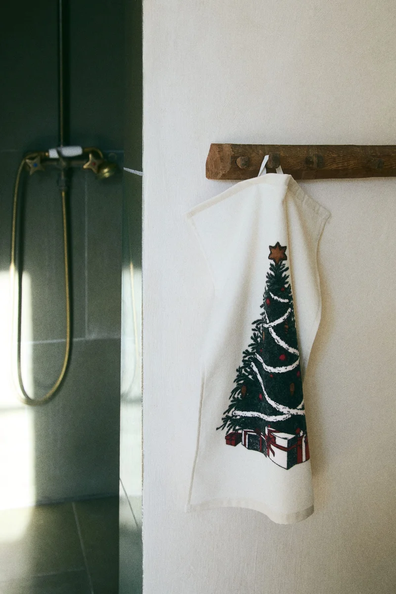 H&M 2-pack motif-detail velour guest towels