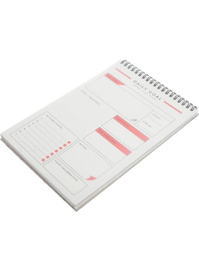 Yassin Daily Planner Notebook, 50 Sheets B5 Wire-Bound for Organized Task Management - Image 2