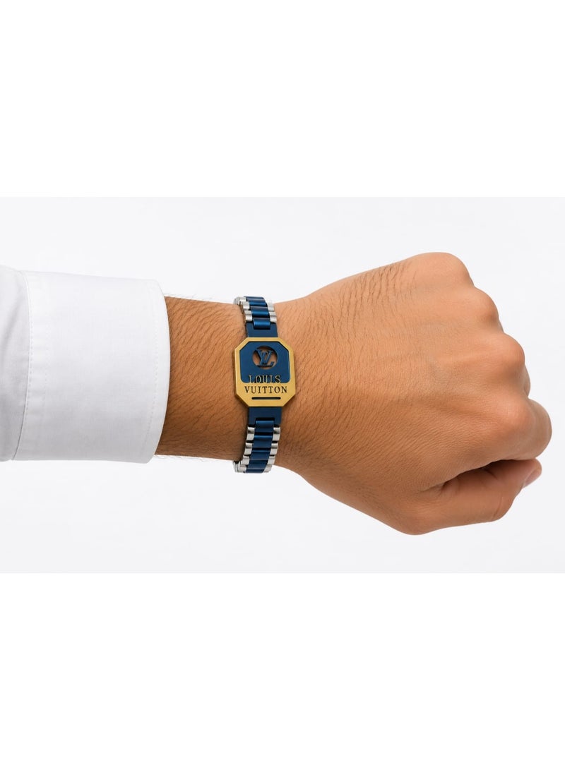 Men's rust-resistant watch with Louis Vuitton logo - Image 1