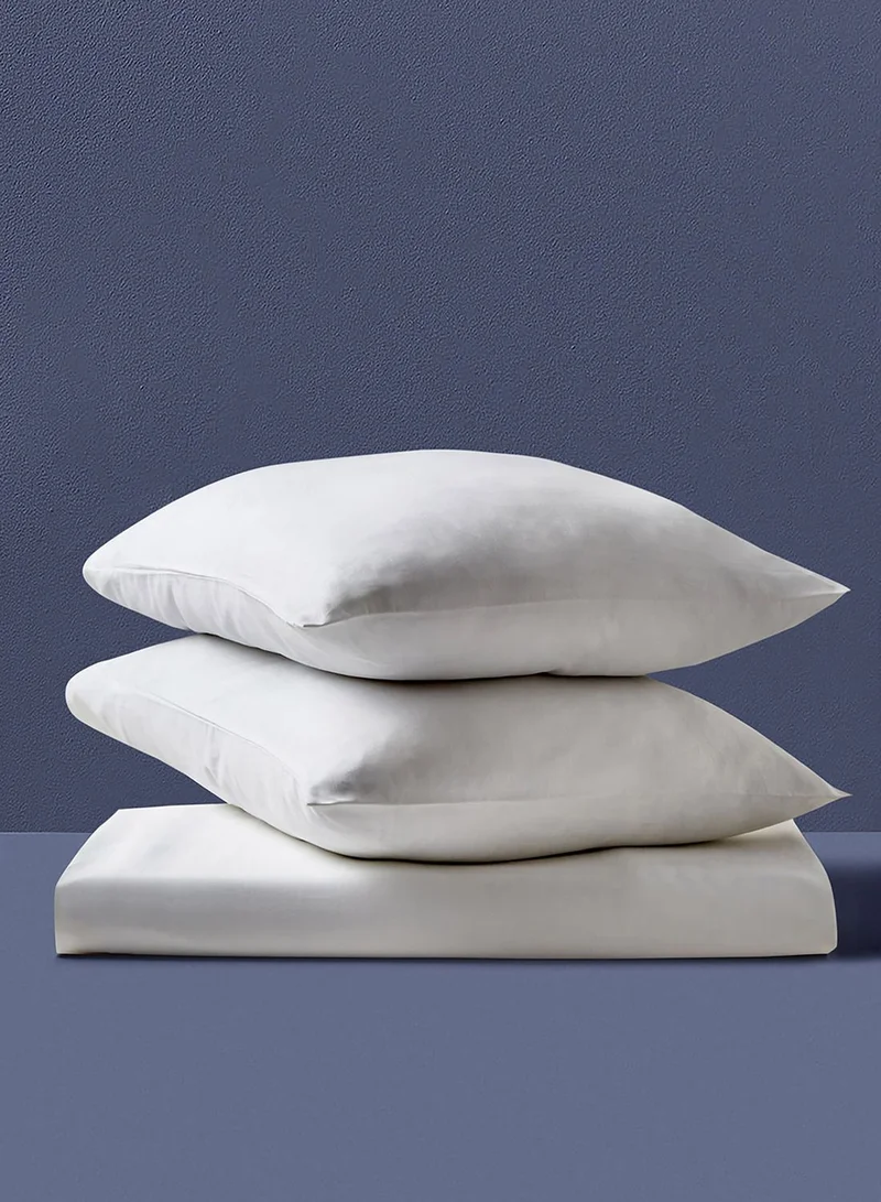 Noon East Twin Size Fitted Flat Sheet With Pillow Case "140 x 200 +33cm - Pillow 50 x 75 cm"