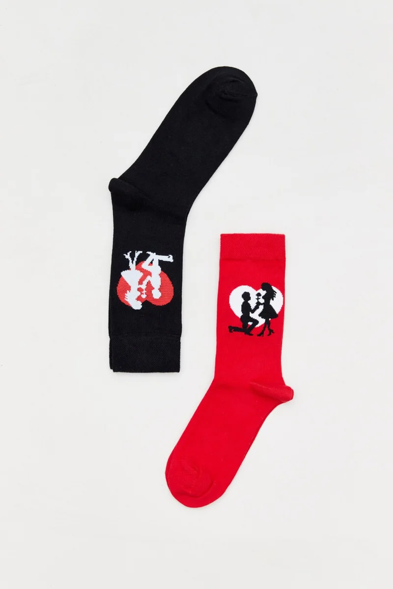 FullaModa Lover Socks 2 Pack