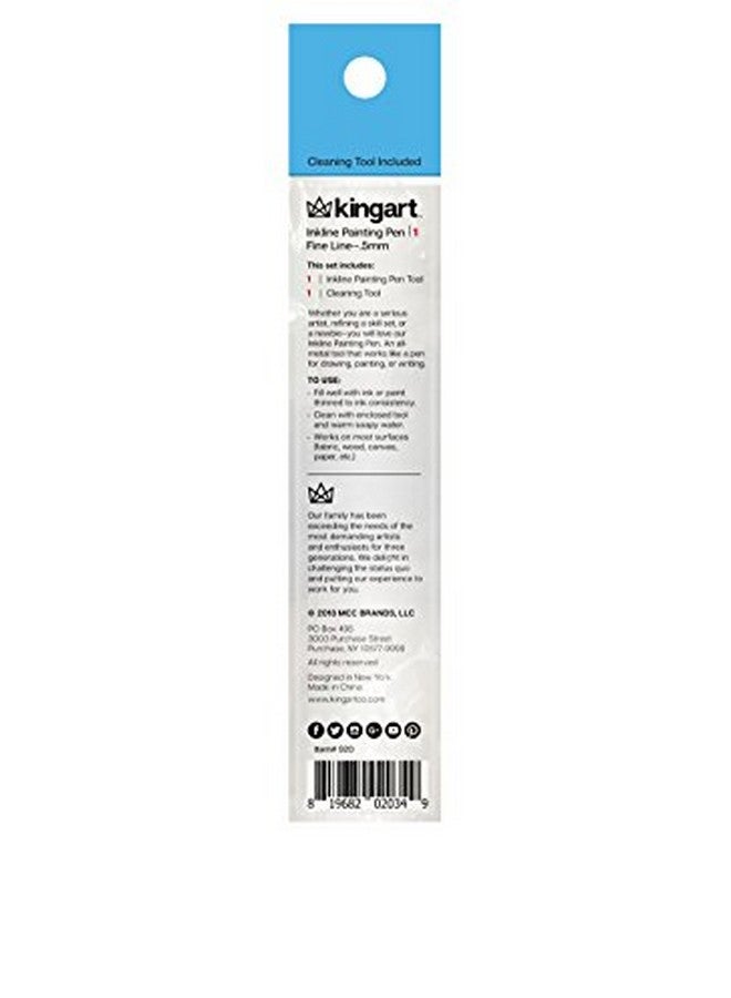 كينج آرت قلم رسم خطوط رفيعة KINGART برأس نحاسي مقاس 0.5 مم، قلم تطبيق طلاء سائل مع خزان، أداة مثالية لرسم الخطوط والكتابة وتنقيح الطلاء وإصلاح الخدوش - Image 3