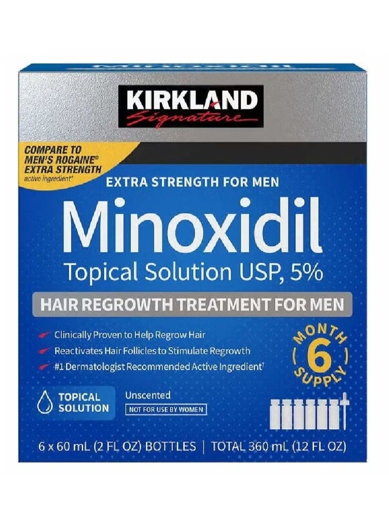 Kirkland Signature 6-Piece Minoxidil Hair Regrowth Treatment  - Image 1