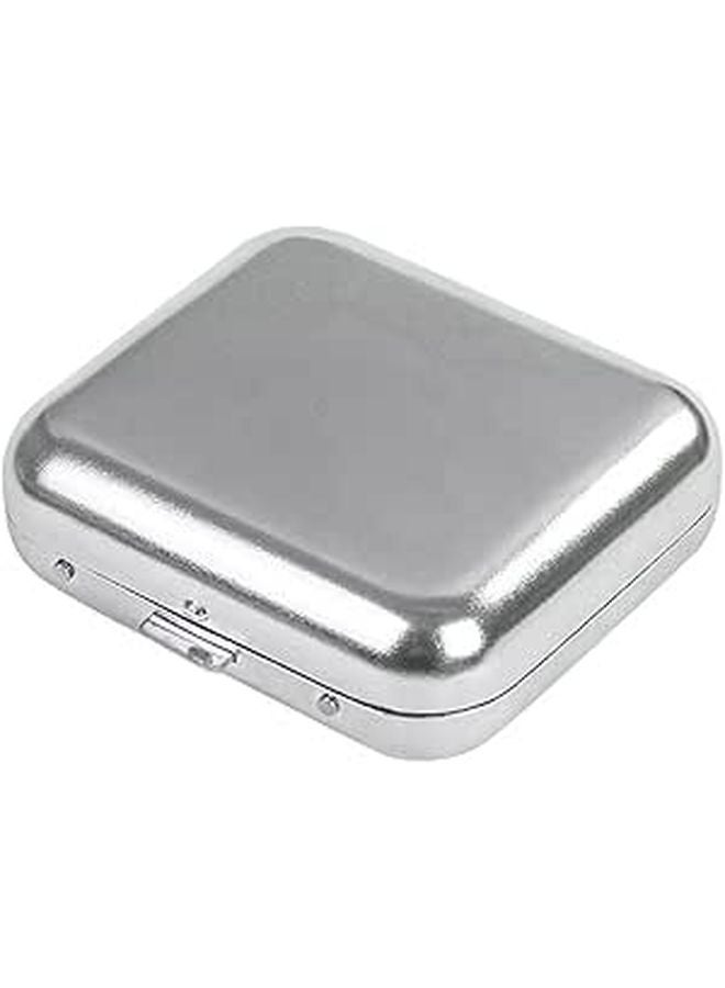 Mini Portable Metal Ashtray with Lid Windproof Smokeless for Outdoor Car Travel Pocket Size - Image 1