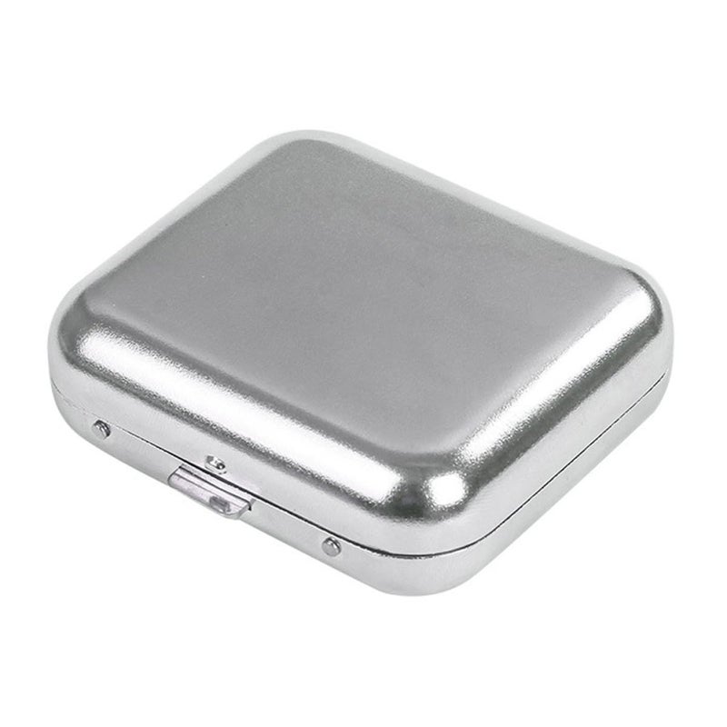 Mini Portable Metal Ashtray with Lid Windproof Smokeless for Outdoor Car Travel Pocket Size - Image 2