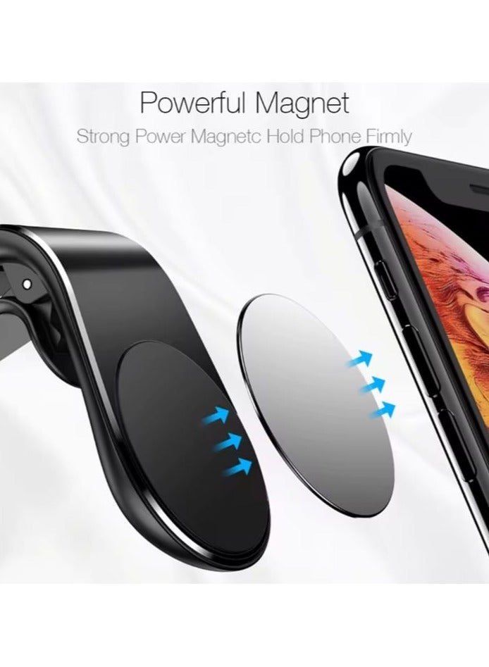 Magnetic Car Phone Holder - Air Vent Clip Strong Magnet Ultra-Thin & Compact Wide Compatibility for 3.5-7 Inch Android,iPad & iPhone Mobile Phones  - Image 2